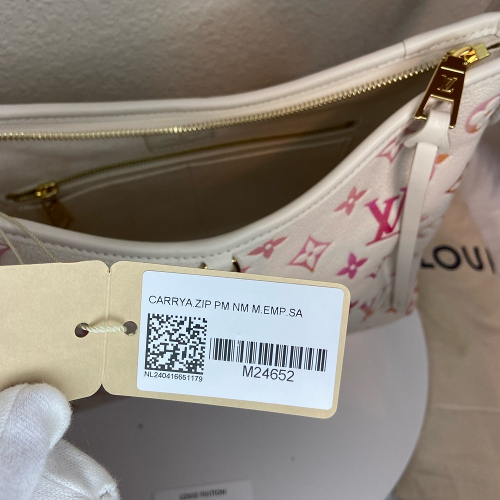 LV NWT LTD EDT LV By the Pool CarryAll PM Shoulder Bag in Sunrise Aquarelle, COA - Picture 5 of 12